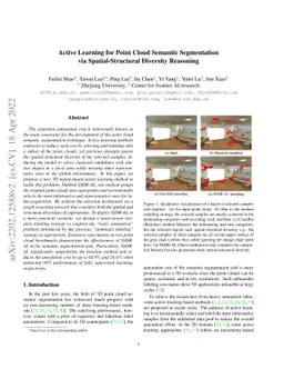 Active Learning for Point Cloud Semantic Segmentation via
  Spatial-Structural Diversity Reasoning