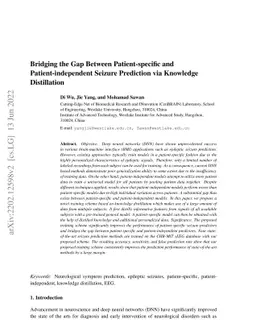 Bridging the Gap Between Patient-specific and Patient-independent
  Seizure Prediction via Knowledge Distillation