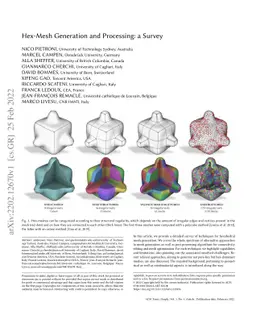 Hex-Mesh Generation and Processing: a Survey