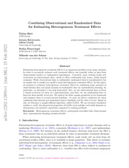 Combining Observational and Randomized Data for Estimating Heterogeneous
  Treatment Effects