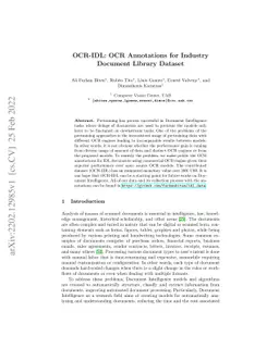 OCR-IDL: OCR Annotations for Industry Document Library Dataset