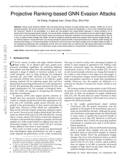Projective Ranking-based GNN Evasion Attacks