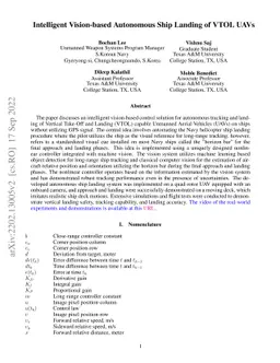 Intelligent Vision-based Autonomous Ship Landing of VTOL UAVs