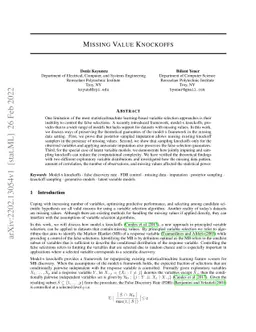 Extending Model-x Framework to Missing Data