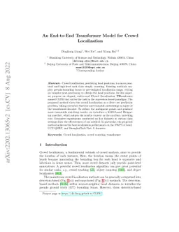An End-to-End Transformer Model for Crowd Localization