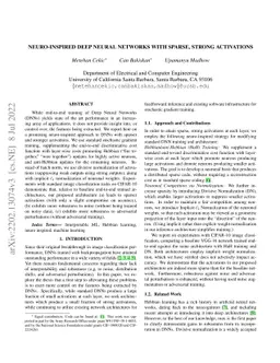 Neuro-Inspired Deep Neural Networks with Sparse, Strong Activations