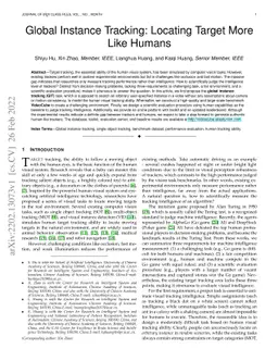 Global Instance Tracking: Locating Target More Like Humans