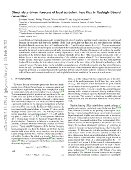 Direct data-driven forecast of local turbulent heat flux in
  Rayleigh-Bénard convection
