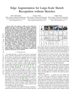 Edge Augmentation for Large-Scale Sketch Recognition without Sketches