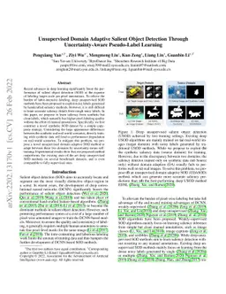 Unsupervised Domain Adaptive Salient Object Detection Through
  Uncertainty-Aware Pseudo-Label Learning