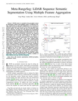 Meta-RangeSeg: LiDAR Sequence Semantic Segmentation Using Multiple
  Feature Aggregation