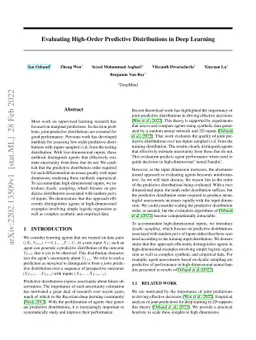 Evaluating High-Order Predictive Distributions in Deep Learning