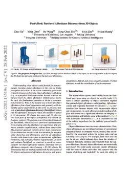 PartAfford: Part-level Affordance Discovery from 3D Objects