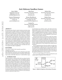 Anti-Malware Sandbox Games