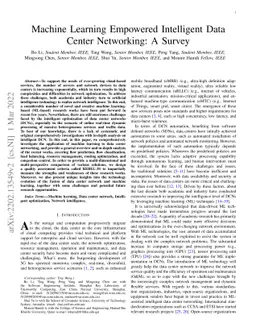 Machine Learning Empowered Intelligent Data Center Networking: A Survey
