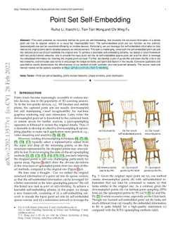 Point Set Self-Embedding