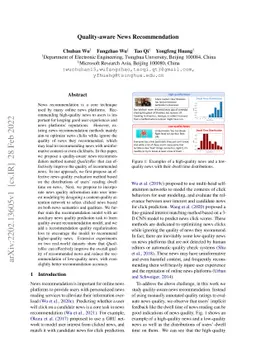 Quality-aware News Recommendation