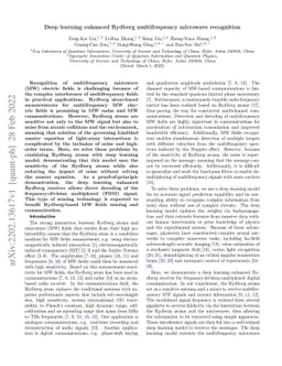 Deep learning enhanced Rydberg multifrequency microwave recognition