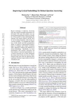 Improving Lexical Embeddings for Robust Question Answering