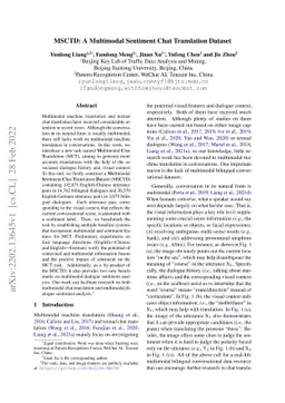 MSCTD: A Multimodal Sentiment Chat Translation Dataset