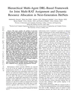 Hierarchical Multi-Agent DRL-Based Framework for Joint Multi-RAT
  Assignment and Dynamic Resource Allocation in Next-Generation HetNets
