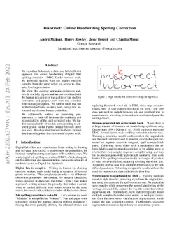 Inkorrect: Online Handwriting Spelling Correction