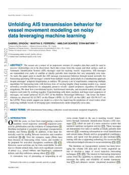 Unfolding AIS transmission behavior for vessel movement modeling on
  noisy data leveraging machine learning