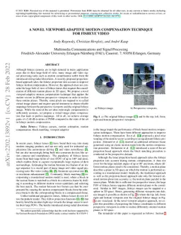 A Novel Viewport-Adaptive Motion Compensation Technique for Fisheye
  Video