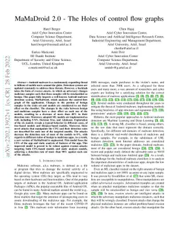 MaMaDroid2.0 -- The Holes of Control Flow Graphs