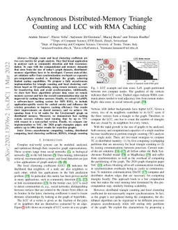 Asynchronous Distributed-Memory Triangle Counting and LCC with RMA
  Caching