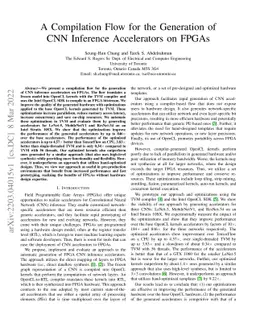 A Compilation Flow for the Generation of CNN Inference Accelerators on
  FPGAs