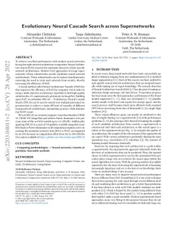 Evolutionary Neural Cascade Search across Supernetworks