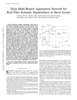 Deep Multi-Branch Aggregation Network for Real-Time Semantic
  Segmentation in Street Scenes
