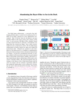 Abandoning the Bayer-Filter to See in the Dark