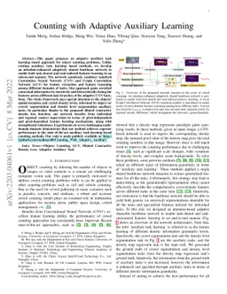 Counting with Adaptive Auxiliary Learning