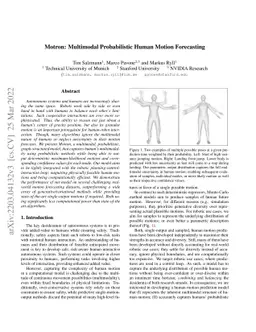 Motron: Multimodal Probabilistic Human Motion Forecasting