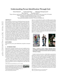 Understanding Person Identification through Gait