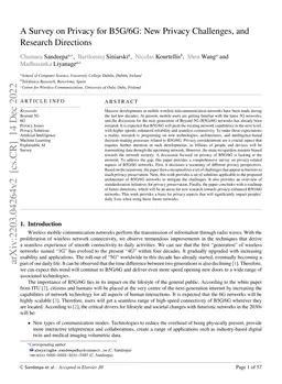 A Survey on Privacy for B5G/6G: New Privacy Challenges, and Research
  Directions