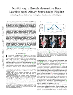 NaviAirway: a Bronchiole-sensitive Deep Learning-based Airway
  Segmentation Pipeline