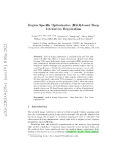 Region Specific Optimization (RSO)-based Deep Interactive Registration