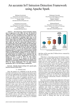 An accurate IoT Intrusion Detection Framework using Apache Spark
