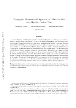 Change-point Detection and Segmentation of Discrete Data using Bayesian Context Trees