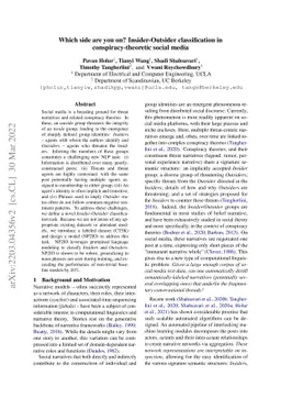 Which side are you on? Insider-Outsider classification in
  conspiracy-theoretic social media