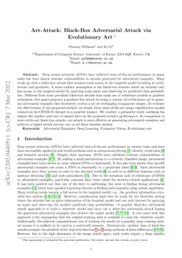 Art-Attack: Black-Box Adversarial Attack via Evolutionary Art