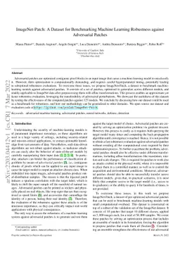 ImageNet-Patch: A Dataset for Benchmarking Machine Learning Robustness against Adversarial Patches