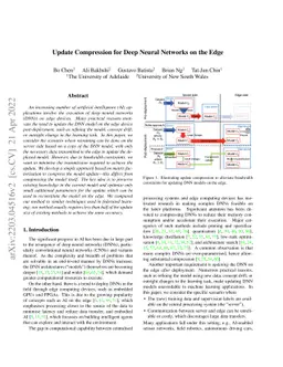 Update Compression for Deep Neural Networks on the Edge