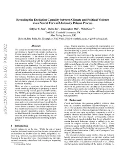 Revealing the Excitation Causality between Climate and Political
  Violence via a Neural Forward-Intensity Poisson Process