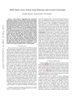 Multi-Agent Active Search using Detection and Location Uncertainty