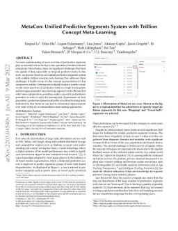 MetaCon: Unified Predictive Segments System with Trillion Concept
  Meta-Learning