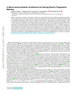 A Neuro-vector-symbolic Architecture for Solving Raven's Progressive
  Matrices